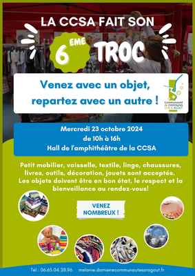 Troc 23 octobre 2024